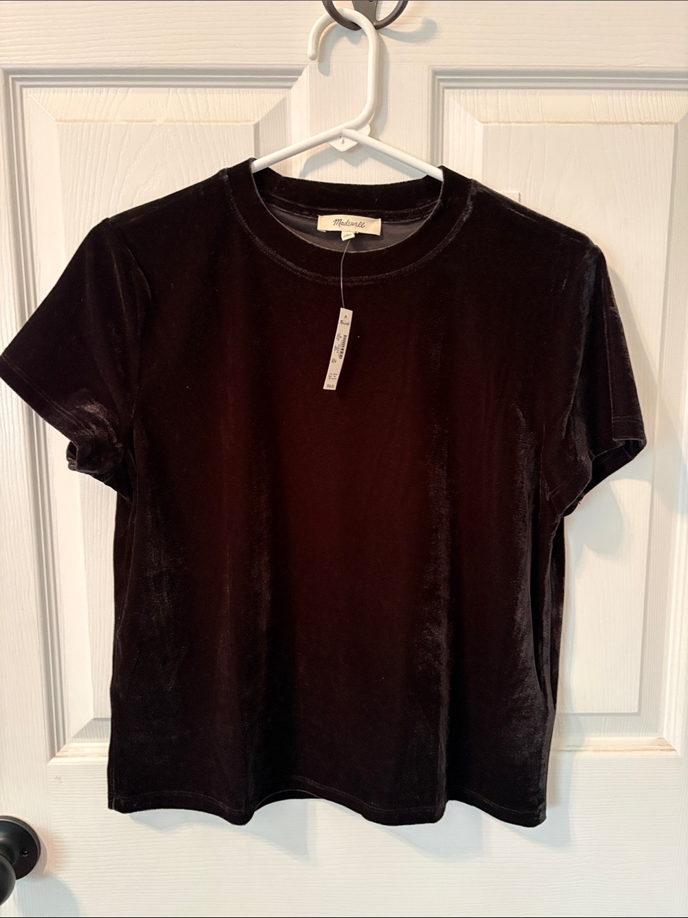 NWT Madewell velvet tee